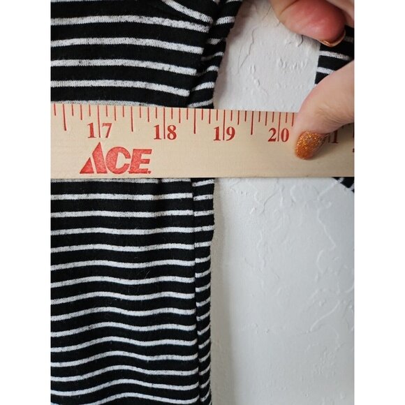 Womens Max Studio Weekend Ruffle Stripe Blouse Sz Smal Boho Office Siren Capsule - Picture 6 of 6